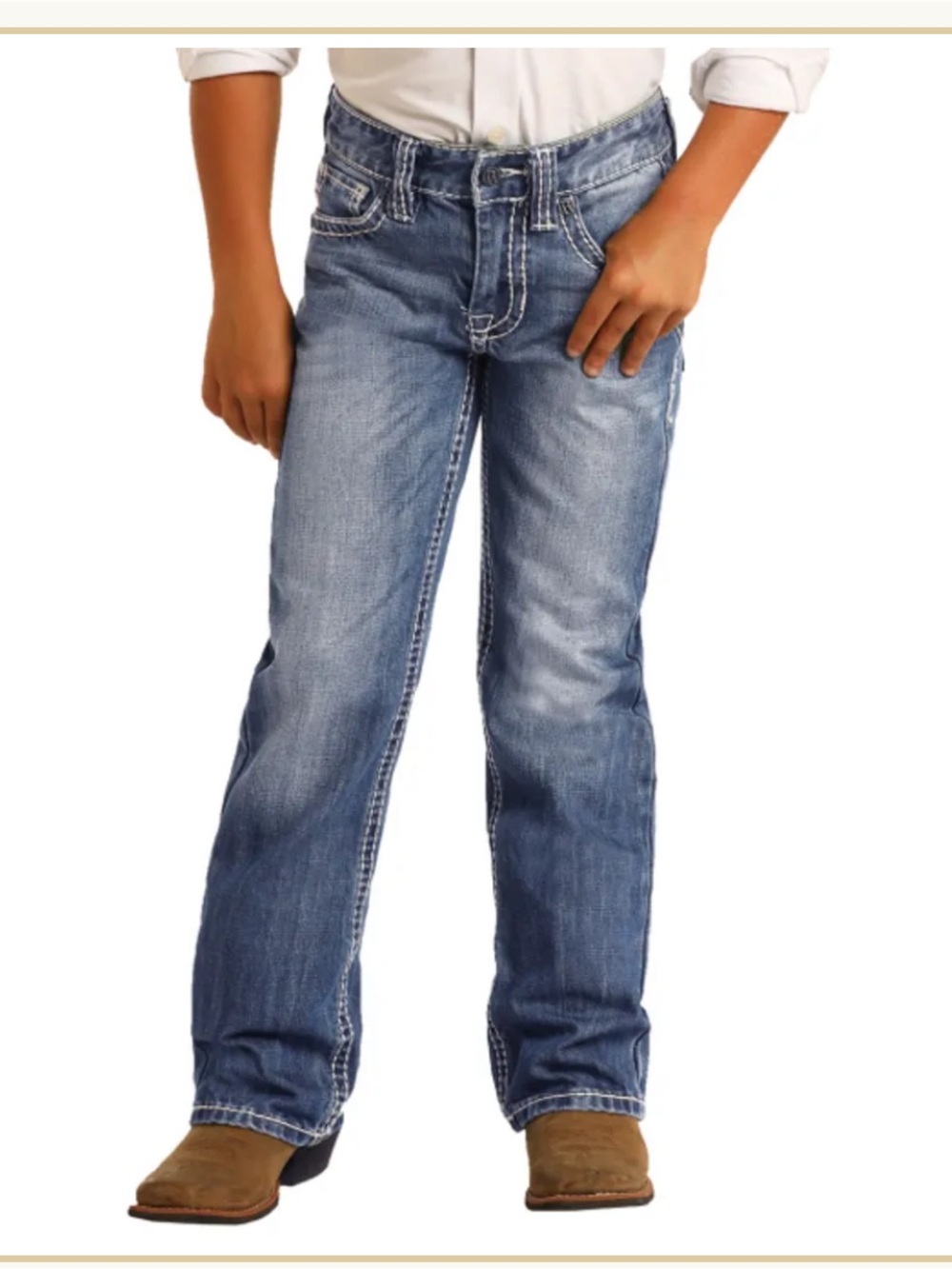 (3Pairs) Rock & Roll Boys Boot Cut Jeans
